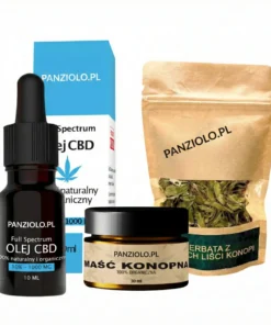 Zestaw Olejek CBD 10%, maść konopna 30ml i herbatka
