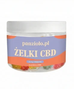 Żelki CBD 10 mg w słodko kwaśnej posypce
