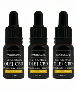 Olejek konopny CBD 15% – zestaw 3 szt