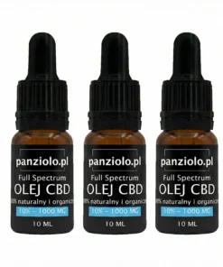 Olejek konopny CBD 10% – zestaw 3 szt