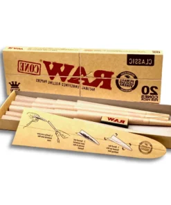 Raw Cone 24 pcs ready-made rolled papers with filter